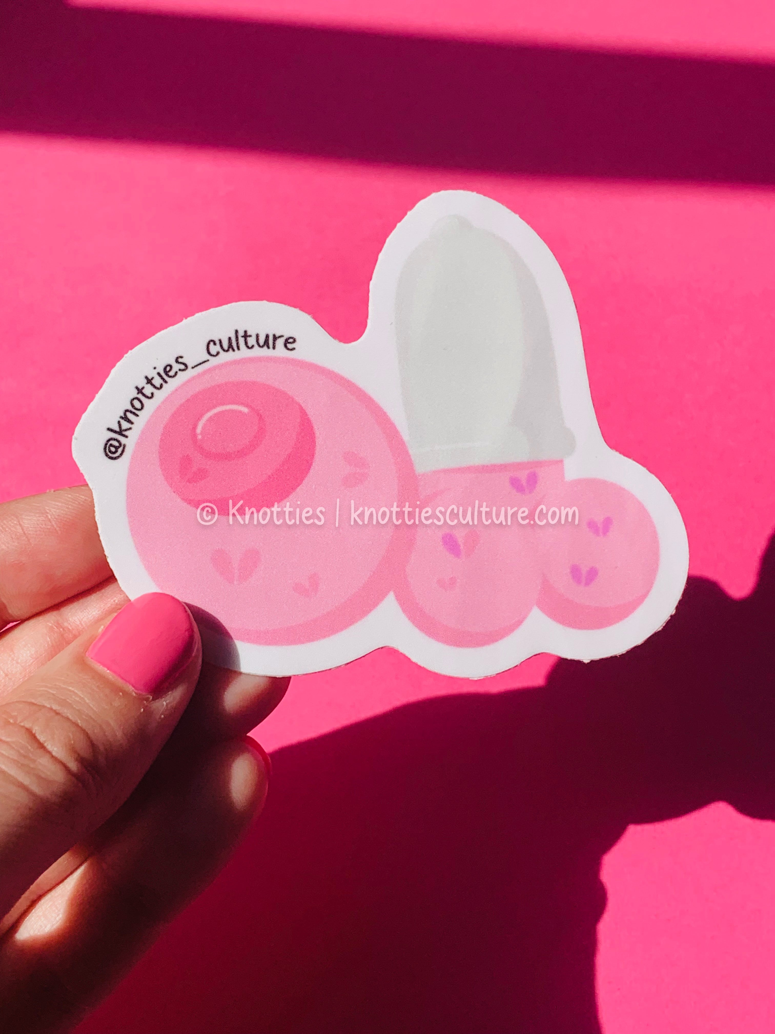 Pink Knotties Stickers