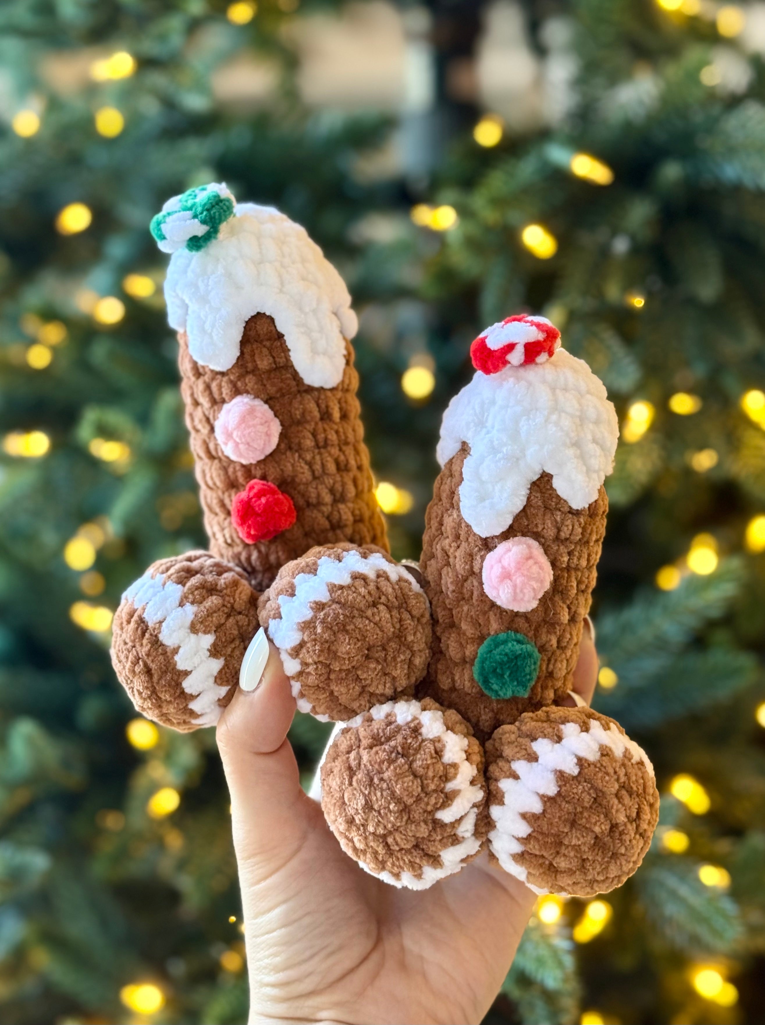 Gingerbread Penis Plushies