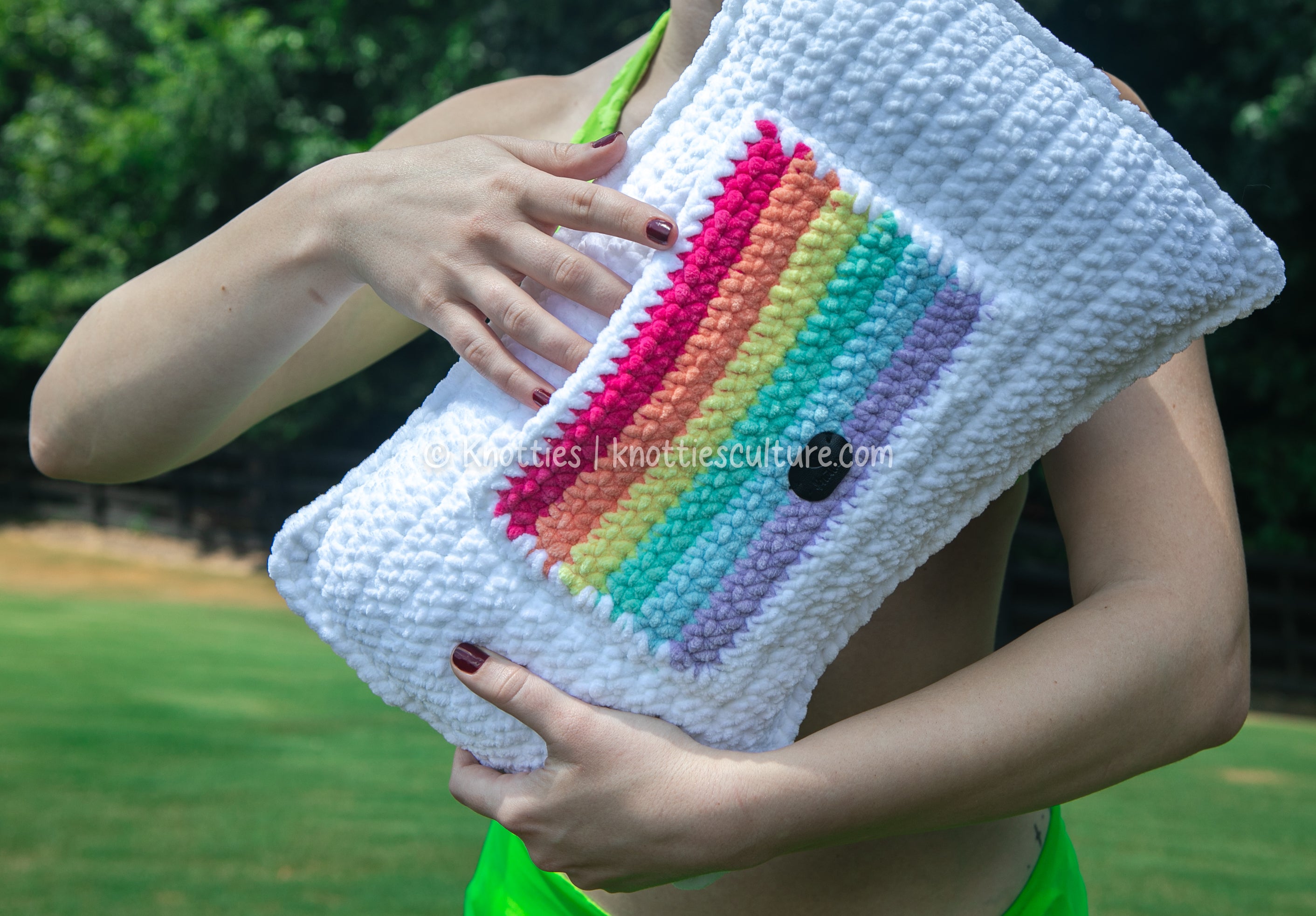 RAINBOW Boobie Pillow (WITH BACK POCKETS)