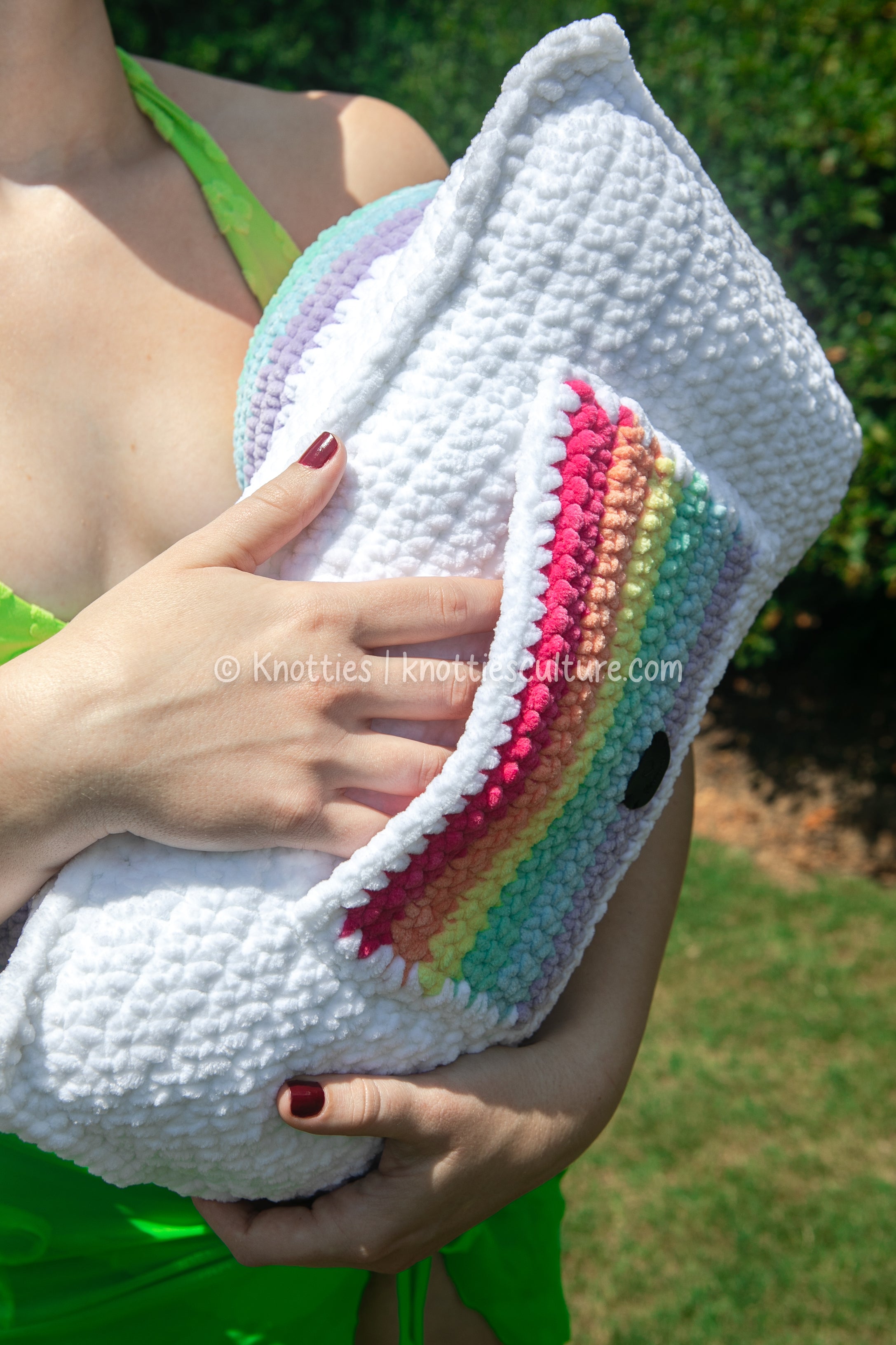 RAINBOW Boobie Pillow (WITH BACK POCKETS)