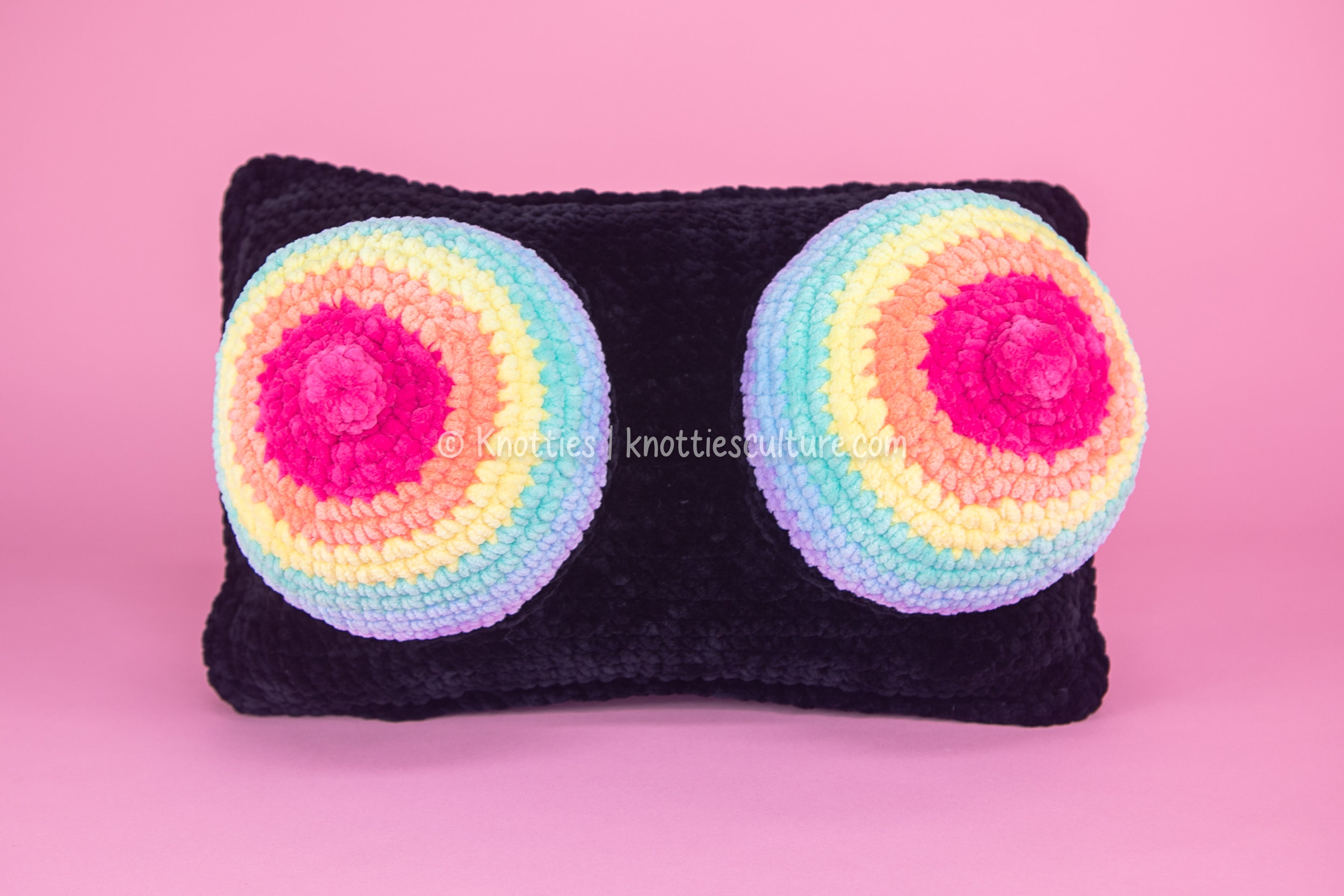 RAINBOW Boobie Pillow (WITH BACK POCKETS)