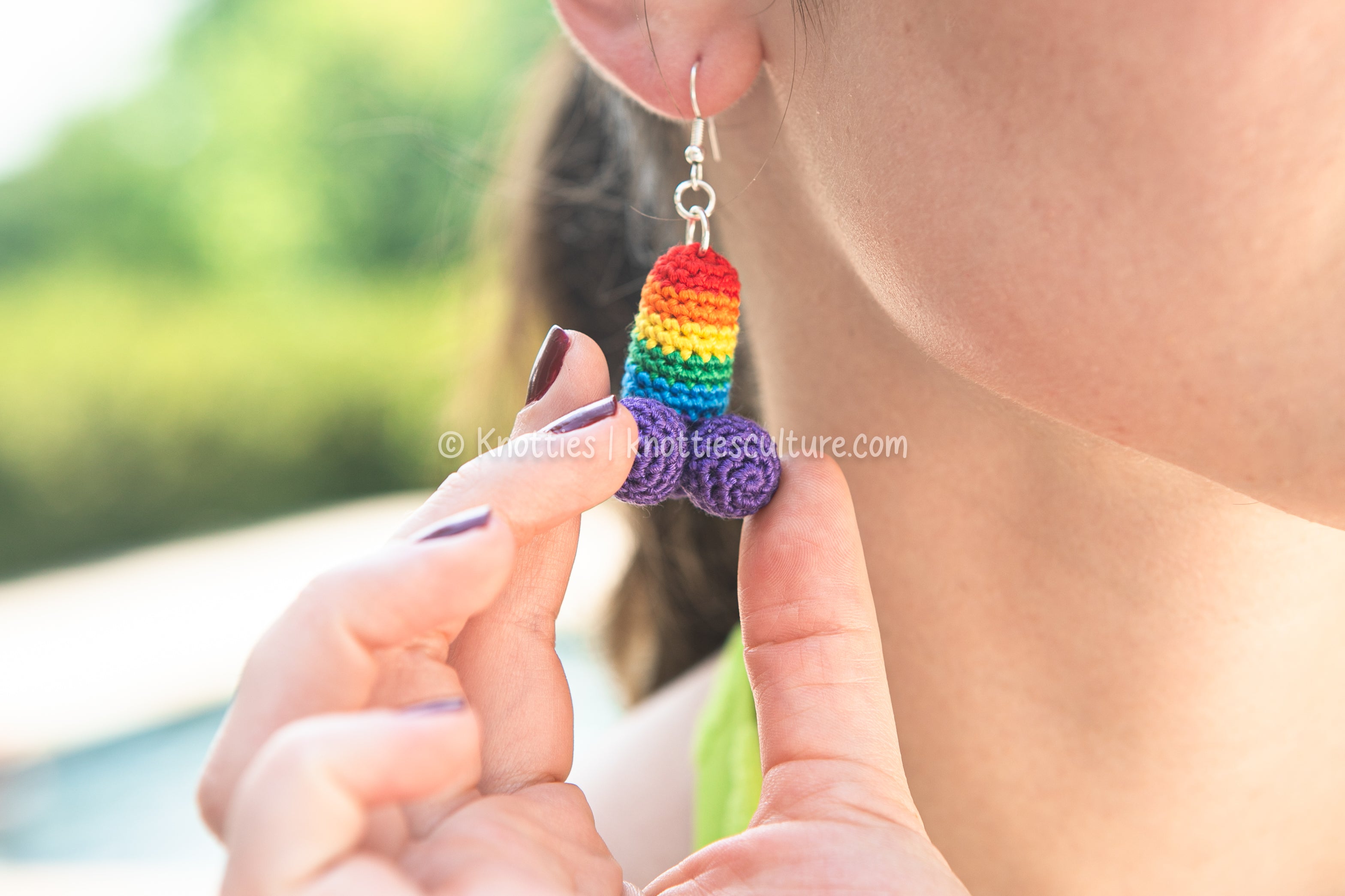 LIMITED DROP - RAINBOW Penis Earrings